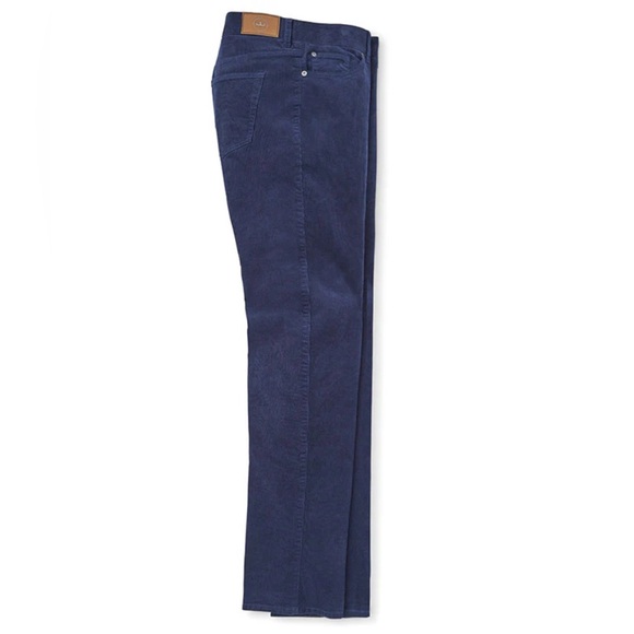 NWT Peter Millar Navy Corduroy Pants Superior Soft Cord 6 Pockets MF 24B29 Sz 40